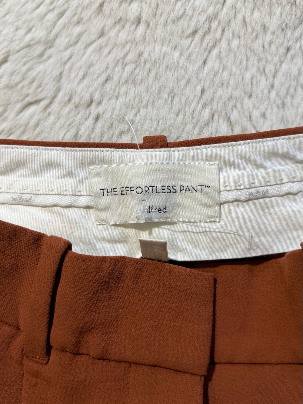 Alfred Rust-Brown Tailored Effortless Pant - Picture 3 of 3